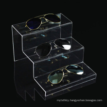 Customize 3 Tier Clear Acrylic Sunglasses Display Eyewear Display Stand